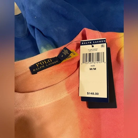 NWT Polo Ralph Lauren - Tie-Dye Terry Sweatshirt - Picture 7 of 7